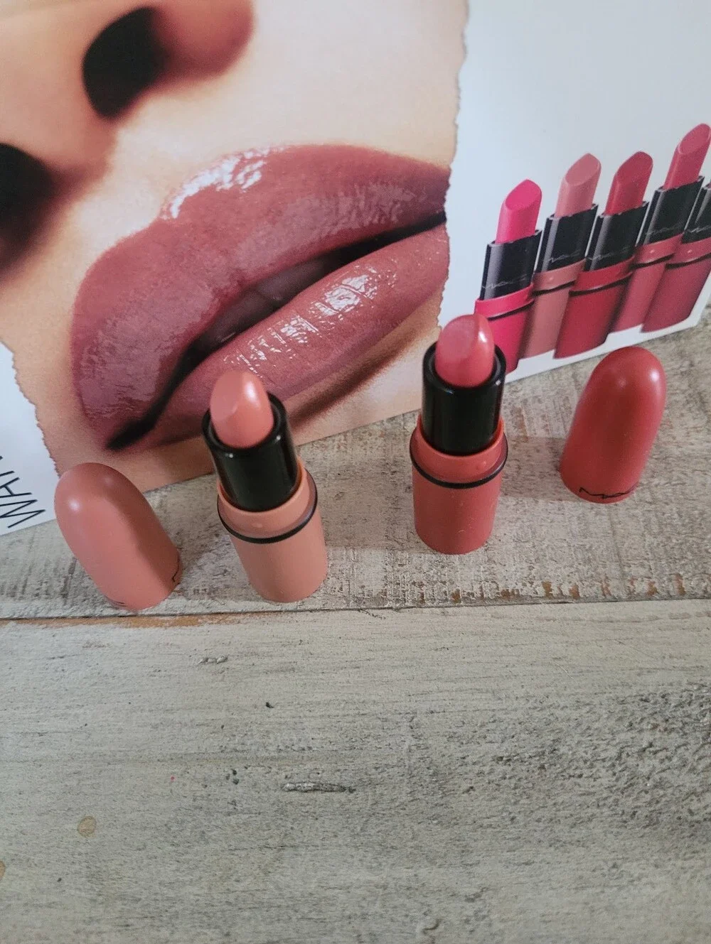 New MAC mini matte Lipstick duo in Kinda Sexy & See Sheer